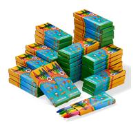 50 Sets di Pastelli a Cera Colorate Bambini 4 Crayons per Scatola 200 Totale