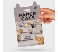 50 Sheets DIY Origami Paper for Cats - Fold Adorable Cat Figures, Animal Paper Sculpture for Teens & Adults, Decorative Desk Ornaments