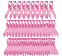 50 spille a nastro rosa, per sensibilizzazione sul cancro al seno per donne ragazze uomini beneficenza raccolta fondi pubblici attività commemorative feste di sopravvissuti pubblico forniture feste