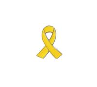 50 spille for nastro di consapevolezza rossa con rosa e distintivo for la cura dell'amore Per Feste(Yellow)