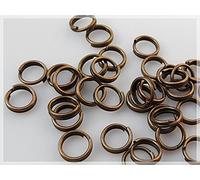 50 Split anelli Vintage Bronzo doppio di Vintage Parts, gioielli fai da te