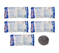50 SPONTEX SUPERINOX 50 Spugna a spirale in Acciaio inossidabile 60g filo