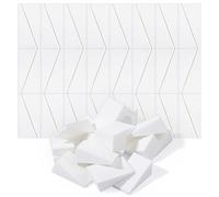 50 spugne per trucco a forma di cuneo, spugne cosmetiche non in lattice per miscelare la bellezza del trucco a forma di triangolo, per fondotinta, nail art, miscelazione, pittura facciale