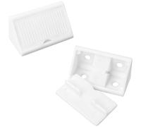 50 staffe angolari in plastica a 90 gradi, staffe angolari in plastica per mobili (bianco)