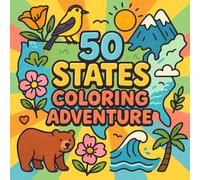 50 States Coloring Adventure: A Fun and Relaxing Coloring Journey Through All 50 U.S. States | Travel Across America with Simple, Bold Designs for Kids, Adults, and Seniors