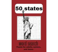 50 States Word Puzzle Book: Word Searches With Easy To Read Print Of All 50 States, America, United States Of America and More | 6x9, 110 Pages | 50 ... Gift For Holidays, Vacations, and Free time
