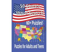 50 States Word Search Puzzle Book: Easy to Read Print about the 50 States, landmarks, national parks and More │6 x 9 Inches, 130 pages │ 60+ Puzzles . . . Great for Vacation, Holidays, and Relaxation