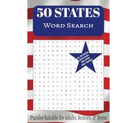 50 States Word Search Puzzle Book: Fun Puzzles about the 50 States of America | Large Print | 50 Puzzles ... Gifts for Vacations, Holidays, and Free Time