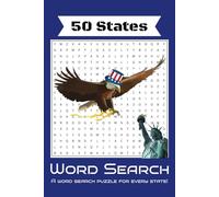 50 States Word Search: Relaxing Word Search Where You Can Learn New Facts While Working Puzzles