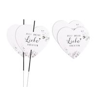 50 stelle magiche a forma di cuore, per matrimonio, per matrimonio, per compleanno, battesimo, comunione, matrimonio, regalo