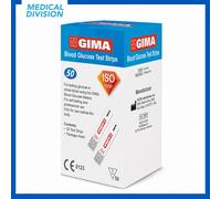 50 Strisce Glicemia per misuratore di diabete GIMA - striscette glucosio kit