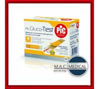 50 Strisce Pic Gluco-Test - Strisce Reattive Glicemia - Scadenza Lunga