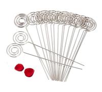 50 supporti per appunti da tavolo per matrimoni, con clip, per foto, appunti, decorazione per feste di nozze (circolari)