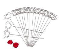 50 supporti per appunti da tavolo per matrimoni, con clip, supporto per foto, appunti, decorazione per feste di nozze (cuore)