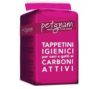50 TAPPETINI ASSORBENTI 60x60 PER CANI TRAVERSE CARBONE ATTIVO PETGNAM
