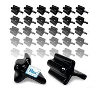 50 tappi a T per pali di recinzione, coperture di sicurezza in vinile per proteggere contro punte affilate, resistenti alle intemperie per confini di proprietà (50 pezzi)