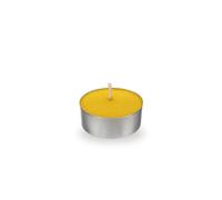 100 TEA LIGHT CANDELE GELSOMINO 4 CM CERA LUMINI BIANCHE PER DECORAZIONE