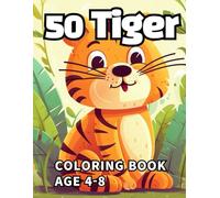 50 Tiger Coloring Book