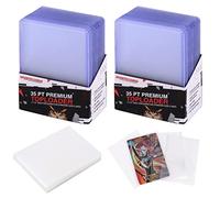 50 Toploader, Soft Sleeves Bustine per Carte Pokemon Custodie | per Carte Standard, Set di Proteggi Carte, Safe Protective Sleeves Maniche di Carta per YuGiOh, Pokemon