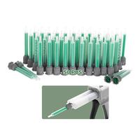 50 ugelli applicatori per miscelazione epossidica, punte in plastica con segni di misurazione, rapporto 1:1 e 1:2, accessori in resina per artigianato e lavoro