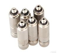 50 ugelli Mister in ottone per sistema di nebulizzazione a bassa pressione Raffreddamento esterno Giardinaggio Atomizzazione ad alta pressione Spruzzo d'acqua Ugello fil 3 sections Orifice Dia 0.1mm