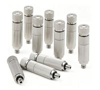 50 ugelli nebulizzatori in ottone set ugelli nebulizzatori a bassa pressione per sistema di raffreddamento esterno giardinaggio teste mister acqua ad alta pressione fil 5 sections Orifice Dia 0.15mm