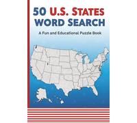 50 US States Word Search Puzzle: American Icons and Landmarks for All Ages
