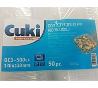 50 CONTENITORI IN PP 500cc 90552 COPERCHIO INCERNIERATO