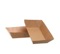 50 Vaschette grandi in carta compostabile 22,4x14 cm