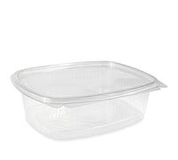 50 VASCHETTE OVALI 1500 cc PLASTICA PER ALIMENTI IN PET TRASPARENTE