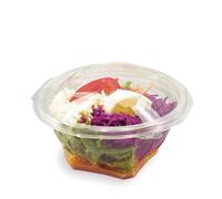 50 Vaschette rotonde per alimenti con coperchio uso freddo 375 cc