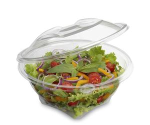 50 Vaschette rotonde per alimenti con coperchio uso freddo 600 cc