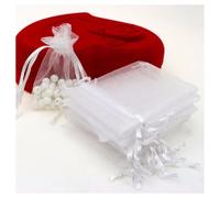 50 VELI SACCHETTI ORGANZA TULLE PER CONFETTI REGALO BOMBONIERA