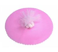 50 VELO DI FATA TULLE ORGANZA TONDO VELETTI BOMBONIERE CONFETTI MATRIMONIO VELI
