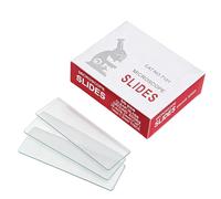 50 vetrini per microscopio per laboratori di scienze educative, dimensioni 24 x 76,2 mm, vetrini pre-puliti per biologia