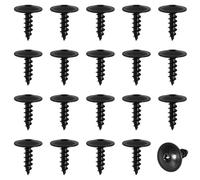 50 viti autofilettanti 4,8 x 16 mm, in acciaio al manganese nero, set di viti piatte per carrozzeria auto, parafanghi, archi, griglia telaio