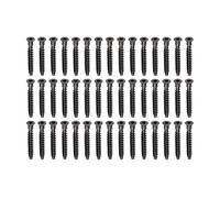 50 viti autofilettanti a testa piatta M5/M7, testa a brugola in acciaio al carbonio nero per legno e mobili(nero M5x40-50pcs)