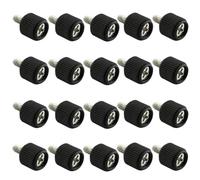 50 viti zigrinate a croce, testa tonda M3 x 6 mm, vite a testa tonda in carbonio, viti di fissaggio, manopole per la lavorazione del legno, macchine e attrezzature (nero)