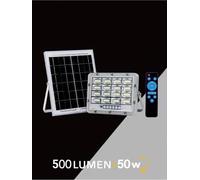 50 w faro led pannello solare ricaricabile illuminatore luce bianca telecomando