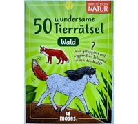 50 Wundersame Tierrätsel Foresta Expedition Natur Moses Apprendimento Carte 9822