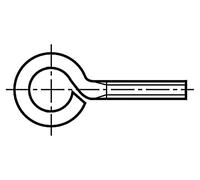 50 x 1387138 gancio anello - M8 x 30 1,25 acciaio zinco 12 mm BOSSARD