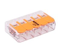 50 x 221-615 WAGO Blocco Terminale 5 Vie Connettore a Leva 6mm² 41A