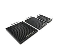 50 x 40 cm - Bistecchiera in Ghisa Doppia Smaltatura per Barbecue e Camini