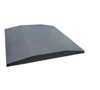 50 x 50 CM Gommapiuma Cuscino per Divano, Supporto per cuscino per divano, Lastra Gommapiuma Comfort Elevato, Schiuma di Riparazione Divano, Ricambio per Divano e Poltrona (Forma trapezoidale nera)