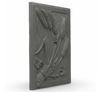 50 x 70 x 1 cm - Lastra Decorata in Ghisa modello "UVA" | Immagazzina e Riflette Calore | Resistente all'Usura e Corrosione | Facile Installazione in camini termo camino e parete | 100% GHISA