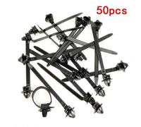 50 X Fascette Portacavi Nero In Nylon 5mm Per Cavi Cablaggio Auto