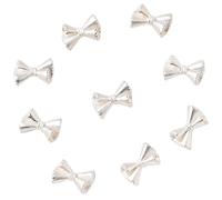 50 x Fiocco Francese Bowknot Unghie Arte Gioielli Forniture in Lega Unghie Arte Decorazioni per