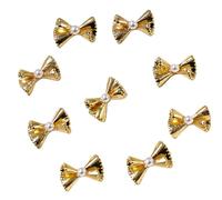 50 x Fiocco Francese Bowknot Unghie Arte Gioielli Forniture in Lega Unghie Arte Decorazioni per