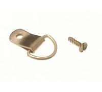 50 X Ganci A D Anello Singolo EB In Acciaio Placcato Ottone | Onestopdiy Nuovo