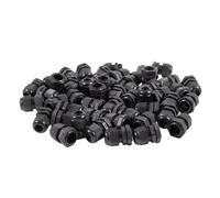 50 X Pressacavo Nel Plastica Nera Con Connettore PG11 Diametro 5-10Mm R4D87723